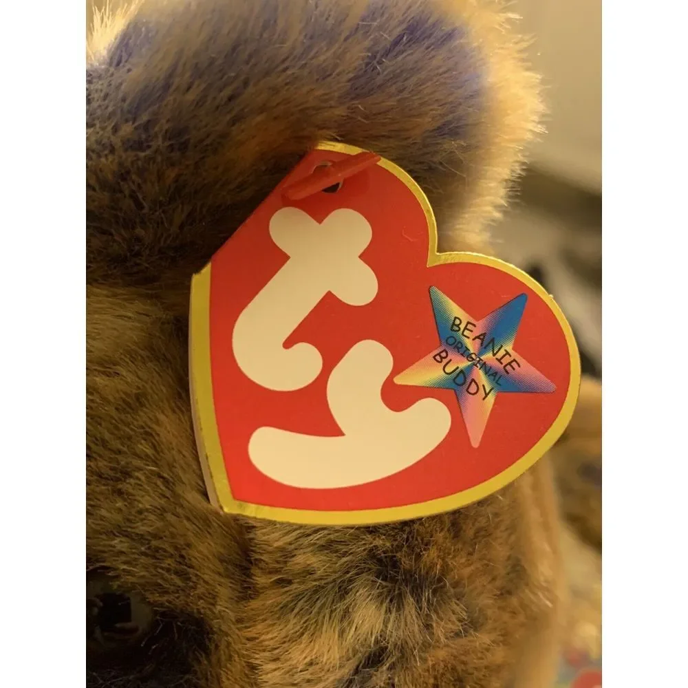 Ty 2000 Classic Beanie Buddy Buddies Clubby III Bear Plush Official Club 12